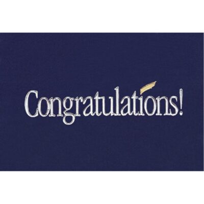 Blue Congratulations Everyday Note Card (3 1/2"x5")-1