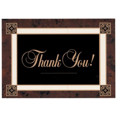 Classic Thank you Everyday Note Card (3 1/2"x5")-1