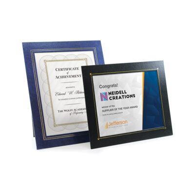 Deluxe Wrapped Edge Certificate Frame for 8 1/2"x11" Certificate-1