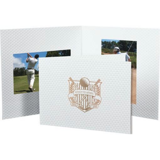 Golf Ball Texture Folder with Double Horizontal Opening-1