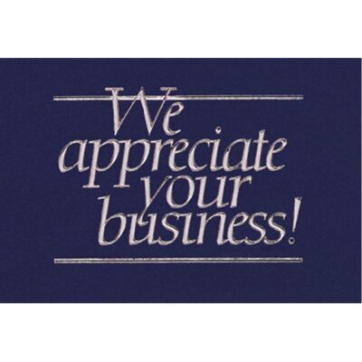 We Appreciate Your Business Everyday Note Card (3 1/2"x5")-1