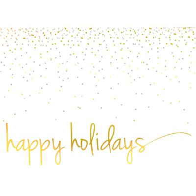 Premium-Confetti Happy Holidays Greeting Card-1