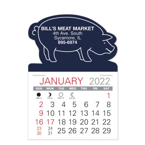 Pig Shape Value Stick Adhesive Calendar-1