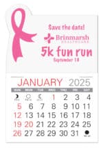 Custom Awareness Ribbon Shape Value Stick Adhesive Calendar