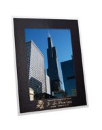 Custom Black on White Photo Frame (5"x7")