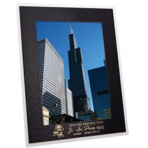 Custom Black on White Photo Frame (5"x7")