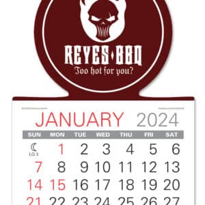 Custom Circle Shape Value Stick Adhesive Calendar