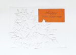 Custom Classic-Embossed Fall Leaves Greeting Card