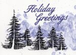 Custom Classic-Forest Illustration Holiday Greeting Card