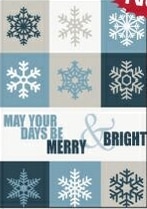 Custom Classic-May Your Days Be Merry & Bright Holiday Greeting Card (5"x7")