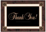 Custom Classic Thank you Everyday Note Card (3 1/2"x5")