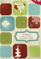 Custom Classic-Vintage Chic Holiday Greeting Card