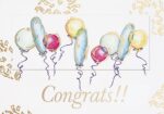 Custom Congrats Balloons Everyday Greeting Card (5"x7")