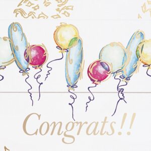 Custom Congrats Balloons Everyday Greeting Card (5"x7")