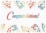 Custom Congratulations Confetti Everyday Greeting Card (5"x7")