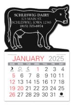 Custom Cow Shape Value Stick Adhesive Calendar