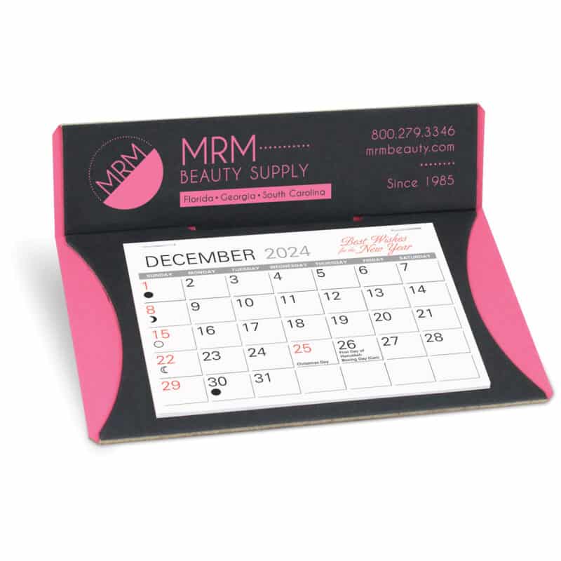Custom Crescent Nu-Leth-R Desk Calendar - 2