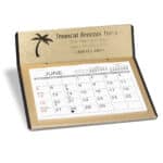 Custom Crest Desk Calendar