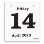Custom Daily Date Calendar Refill - 4.25x4.75 Medium Pad