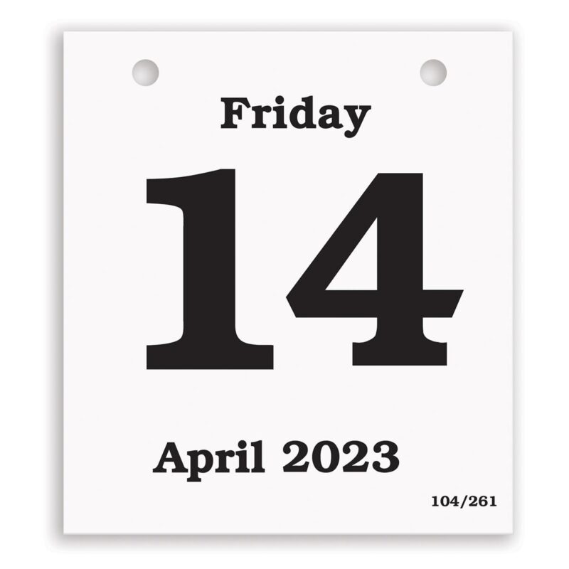 Custom Daily Date Calendar Refill - 4.25x4.75 Medium Pad