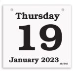 Custom Daily Date Calendar Refill - Large Pad