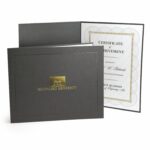 Custom Deckled Edge Certificate Holder for 8.5" x 11" Certificate