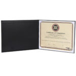 Custom Deluxe Padded Certificate Folder for 8.5" x11" - 1