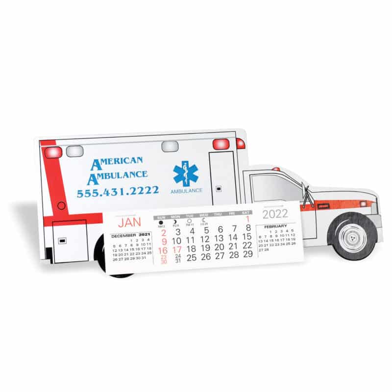 Custom Emergency Squad Ambulance Standard Truck Calendar