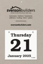 Custom Foil Stamped Daily Date Calendar - 8x12 Large Pad