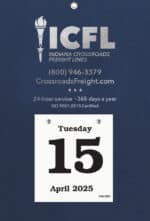 Custom Foil Stamped Daily Date Calendar - 8x12 Medium Pad