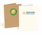 Custom Foil Stamped Pocket Folders - Classic Papers - 2 Color Imprint