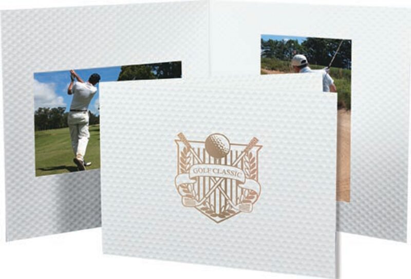 Custom Golf Ball Texture Folder with Double Opening