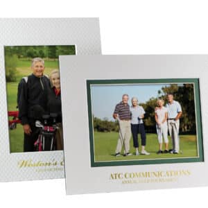 Custom Golf Ball Texture Photo Frame - Single Mat