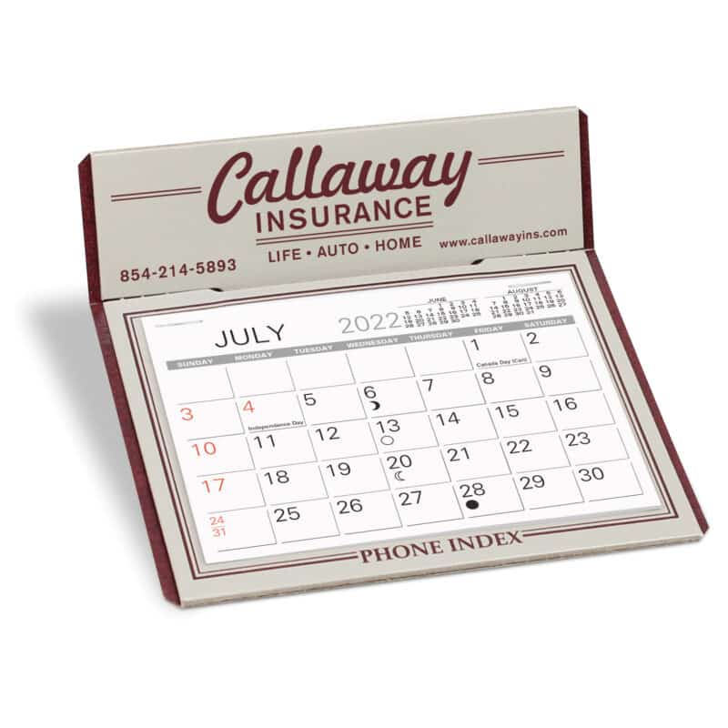 Custom Graystone Premier Desk Calendar