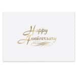 Custom Happy Anniversary Business Note Card (3 1/2"x5")