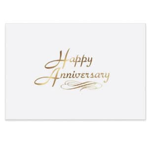 Custom Happy Anniversary Business Note Card (3 1/2"x5")