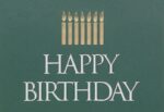 Custom Happy Birthday Candles Everyday Business Note Card (3 1/2"x5")
