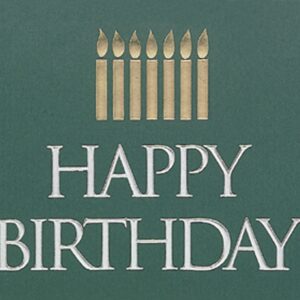 Custom Happy Birthday Candles Everyday Business Note Card (3 1/2"x5")