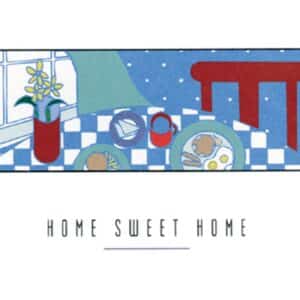 Custom Home Sweet Home Everyday Blank Note Card (3 1/2"x5")