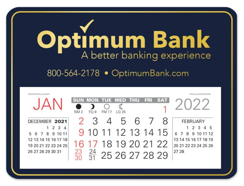 Custom Horizon Easy Stick Calendar