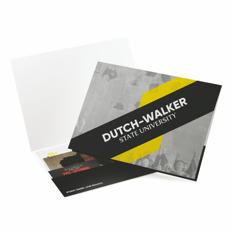 Custom Horizontal Pocket Folders - Mini Full Color