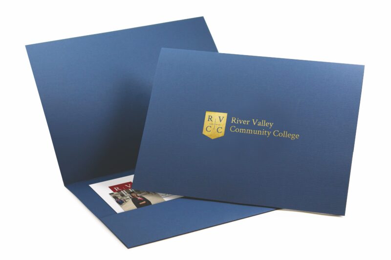 Custom Horizontal Pocket Folders - Mini Size
