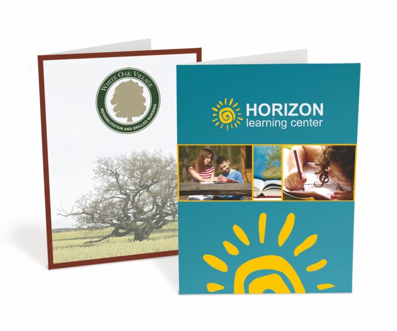 Custom Ink Printed Pocket Folder-Standard White Paper - 3