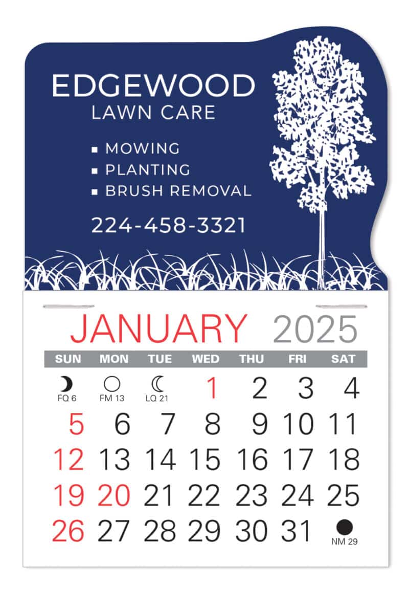 Custom Landscaping Value Stick Calendar