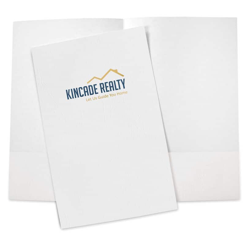 Custom Legal Size Pocket Folder Foil Stamp - Designer Papers - 1