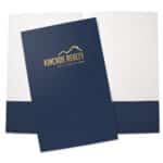 Custom Legal Sized Pocket Folder Foil Printed - Standard White paper