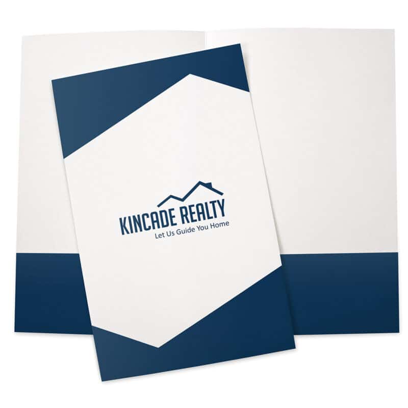 Custom Legal Sized Pocket Folder Ink Printed - Designer Papers