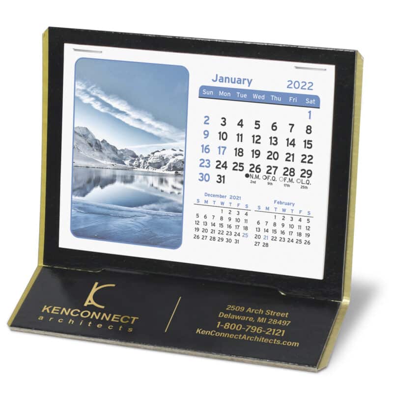 Custom Mantique Premier Desk Calendar