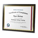 Custom Mat Certificate Frame-for 8.5"x11" Certificate