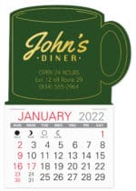 Custom Mug Shape Easy Stick Calendar
